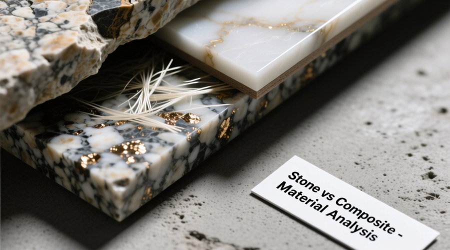 تفاوت نمای کامپوزیت و سنگ