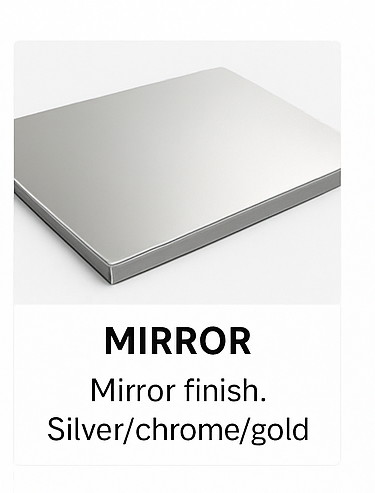 ورق کامپوزیت براق و آینه‌ای