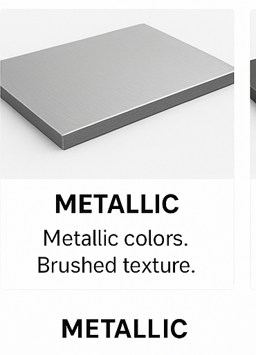 ورق کامپوزیت مات و متالیک