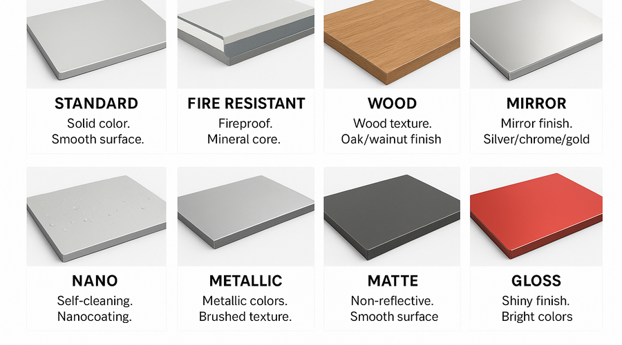 انواع ورق کامپوزیت